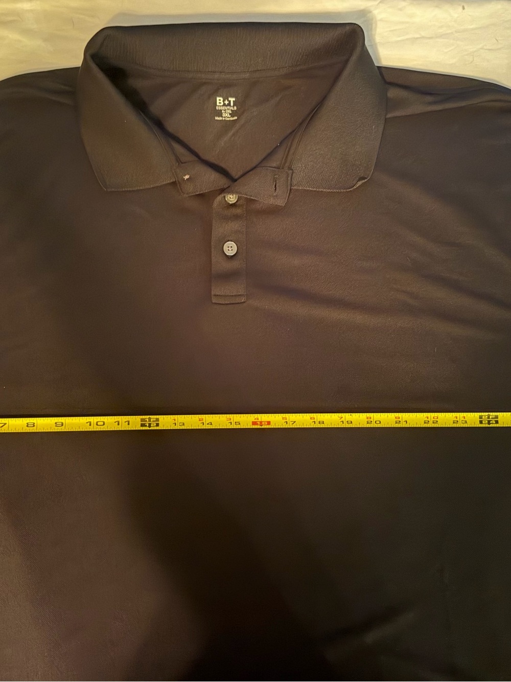 Men's Black Performance Polo